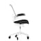 Flash Furniture Black Mesh Mid-Back Task Chair with Roller Wheels BL-X-5M-WH-BK-RLB-GG - alternate 2